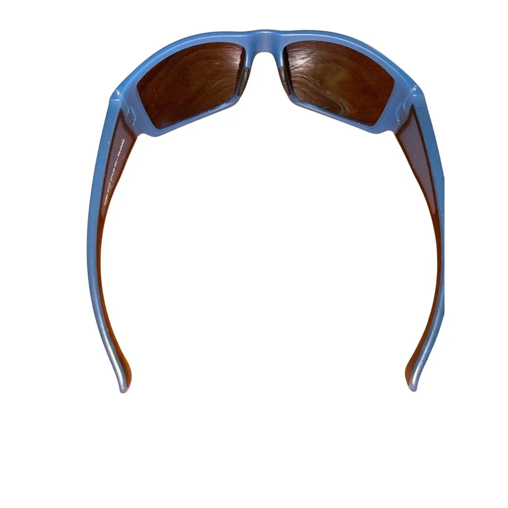 Mens‎ Blue Polarized Wrap Sport Sunglasses Mirror Lens PF2.1 Active Outdoor